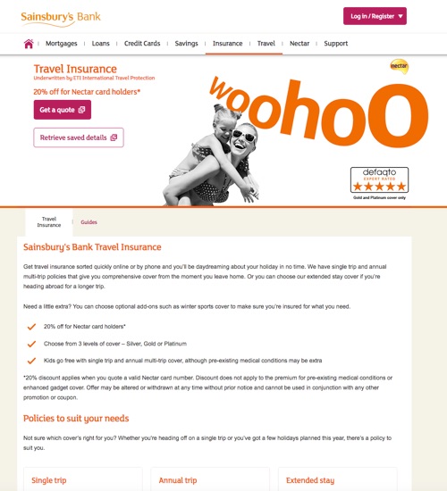Sainsbury's Travel Insurance
